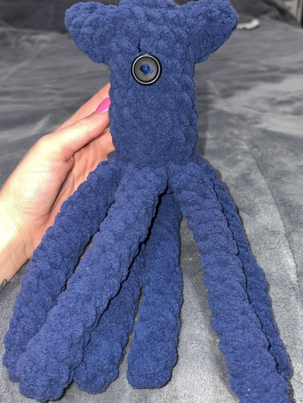 Coraline squid - hand crochet